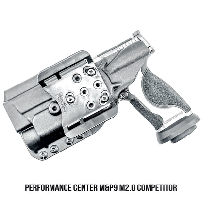 Smith & Wesson M&P M2.0 Metal HD and Streamlight TLR-1 HL-X Outside Waistband OWB holster with adjustable retention and optic compatibility.
