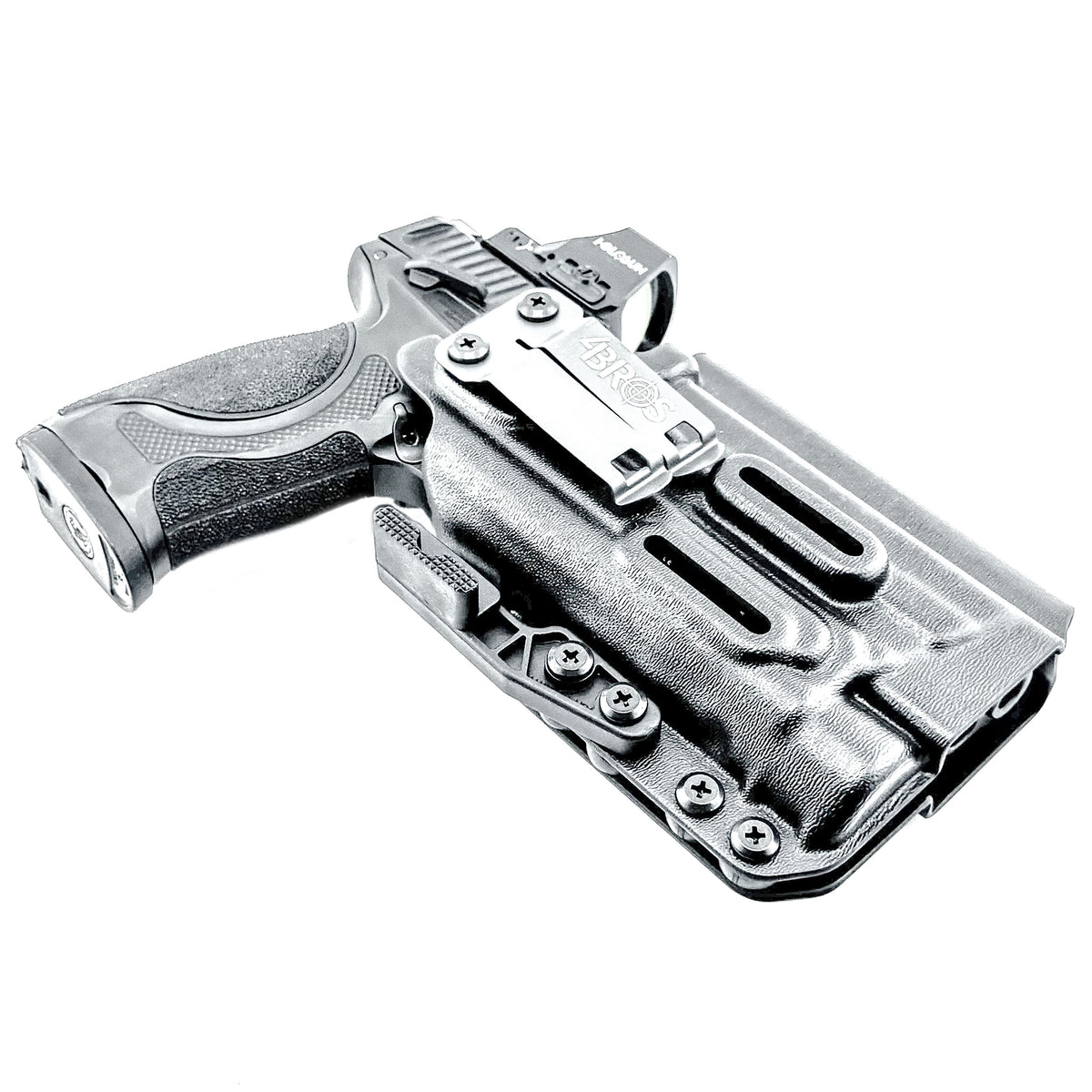 Smith & Wesson M&P M2.0 Metal HD and Streamlight TLR-1 HL-X Inside Waistband IWB holster with adjustable retention and optic compatibility.