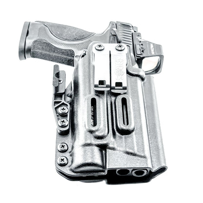 Smith & Wesson M&P M2.0 Metal HD and Streamlight TLR-1 HL-X Inside Waistband IWB holster with adjustable retention and optic compatibility.