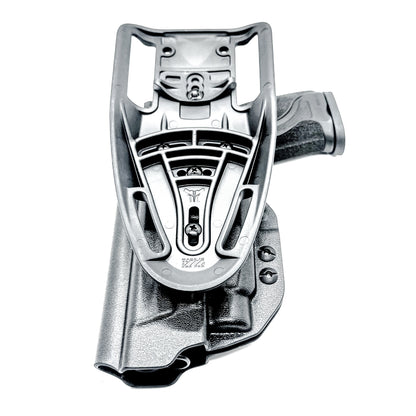 OWB Outside Waistband light duty & competition holster for the Smith & Wesson M&P M2.0 Metal HD with TLR-7 A, X, or HL-X in Black with Duty Drop Attachment.