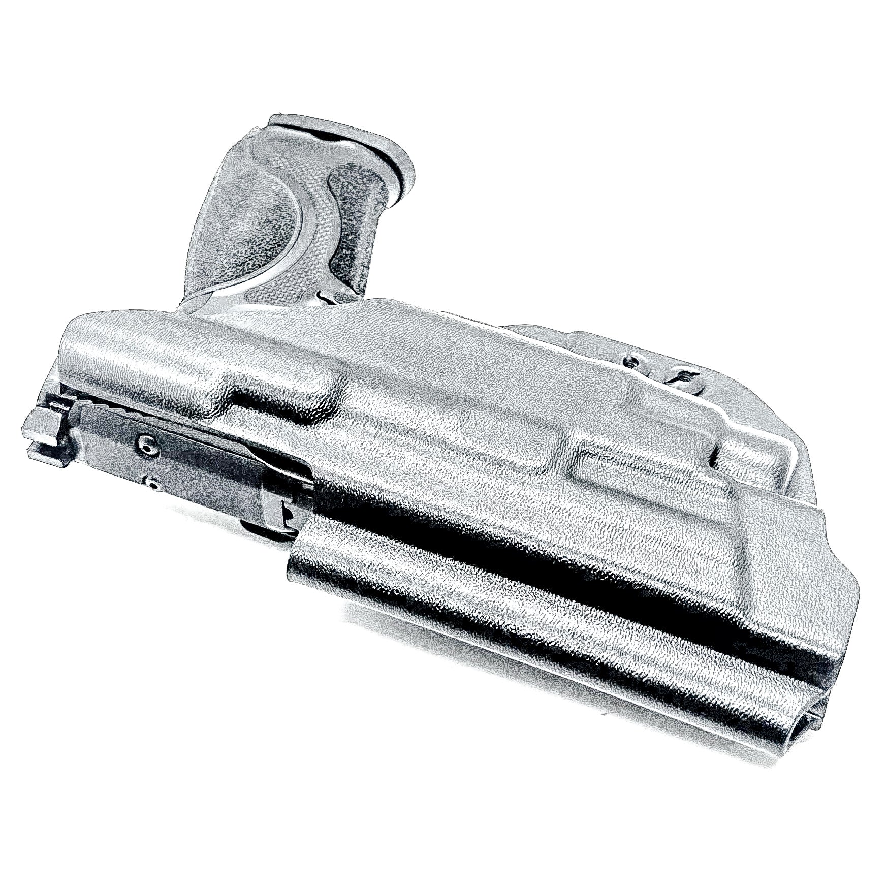 IWB Inside Waistband holster for the Smith & Wesson M&P M2.0 Metal HD with Streamlight TLR-7 A, X or HL-X in black with a DCC Monoblock and a ModWing.