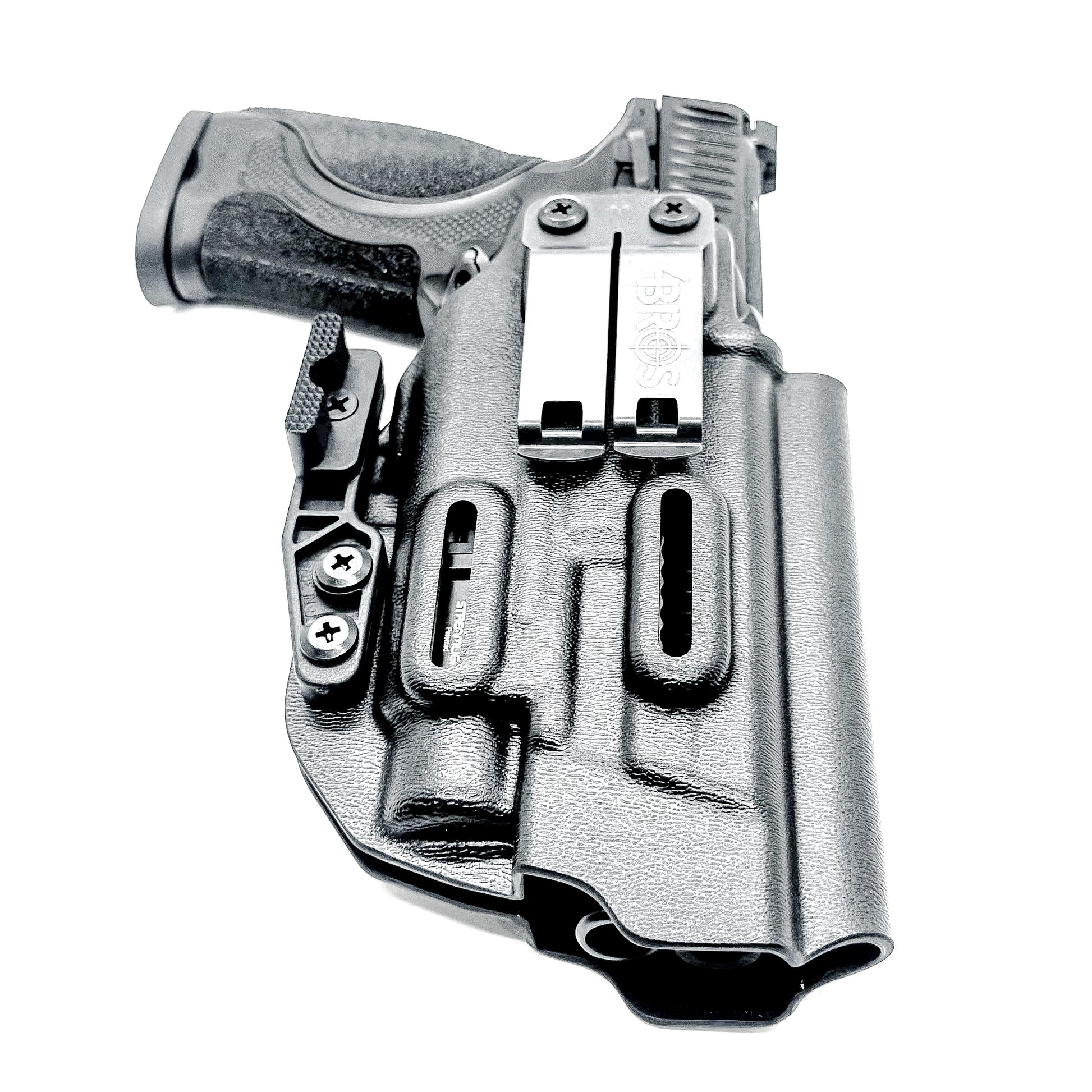 IWB Inside Waistband holster for the Smith & Wesson M&P M2.0 Metal HD with Streamlight TLR-7 A, X or HL-X in black with a DCC Monoblock and a ModWing.