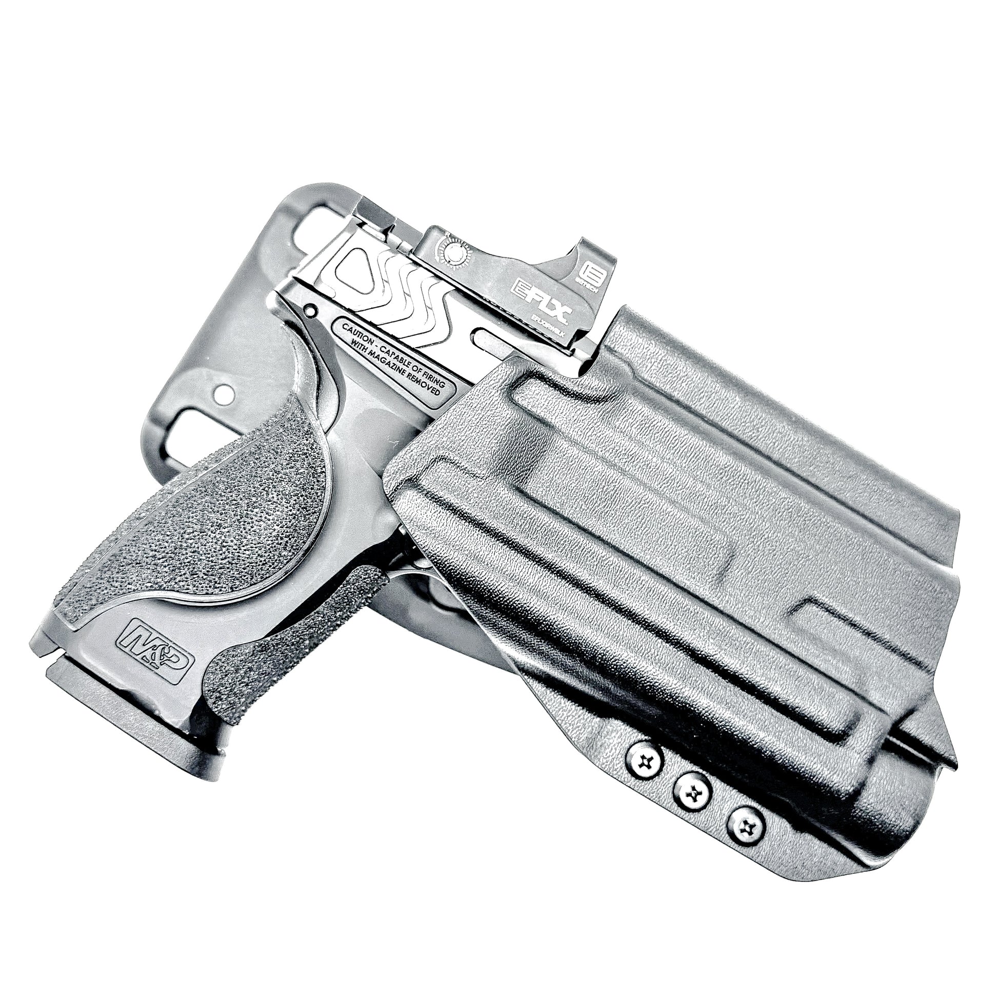 OWB duty and competition Kydex holster for the Smith & Wesson M2.0 4.25" Metal 9mm with the Streamlight TLR-1 HL-X.