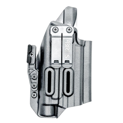 Inside Waistband IWB for the Smith & Wesson Metal 9mm 4" pistol with the Streamlight TLR-1 HL-X Kydex Holster from Four Brothers 4BROS Holsters.