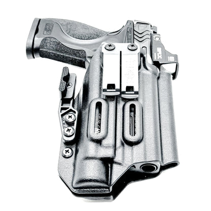 Inside Waistband IWB for the Smith & Wesson Metal 9mm 4" pistol with the Streamlight TLR-1 HL-X Kydex Holster from Four Brothers 4BROS Holsters.