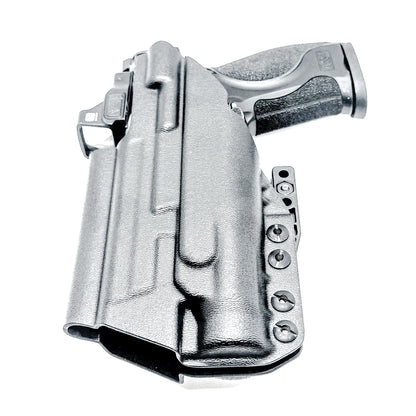Inside Waistband IWB for the Smith & Wesson Metal 9mm 4.25" pistol with the Streamlight TLR-1 HL Kydex Holster in black with DCC Monoblock and a modwing.