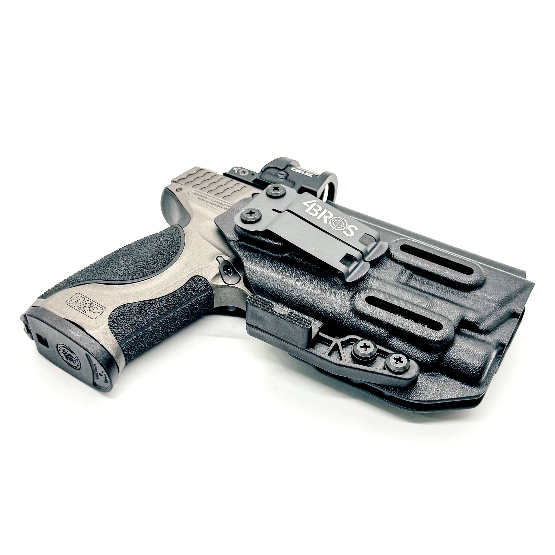 For the best Inside Waistband IWB AIWB Holster for the Smith & Wesson M&P Metal 9mm 4" pistol & Streamlight TLR-7X, A or HL-X, shop Four Brothers Holsters. 