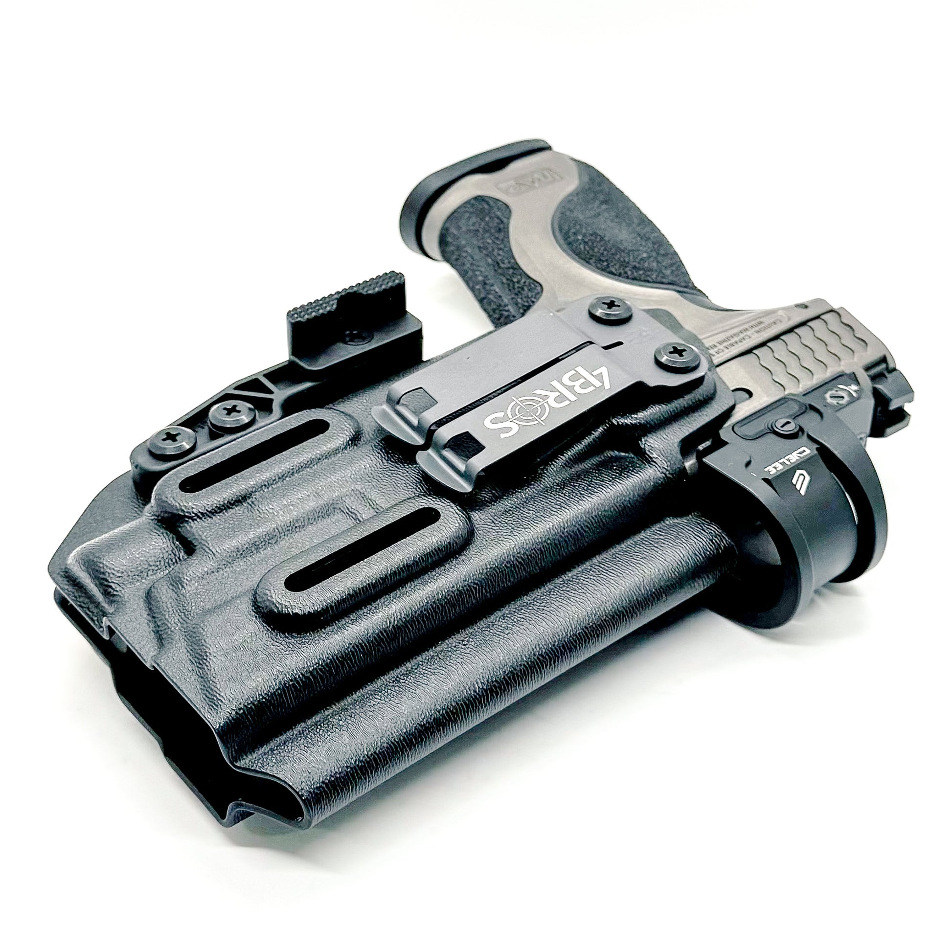 For the best Inside Waistband IWB AIWB Holster for the Smith & Wesson M&P Metal 9mm 4" pistol & Streamlight TLR-7X, A or HL-X, shop Four Brothers Holsters. 