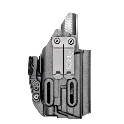 For the best Inside Waistband IWB AIWB Holster for the Smith & Wesson M&P Metal 9mm 4" pistol & Streamlight TLR-7X, A or HL-X, shop Four Brothers Holsters. 