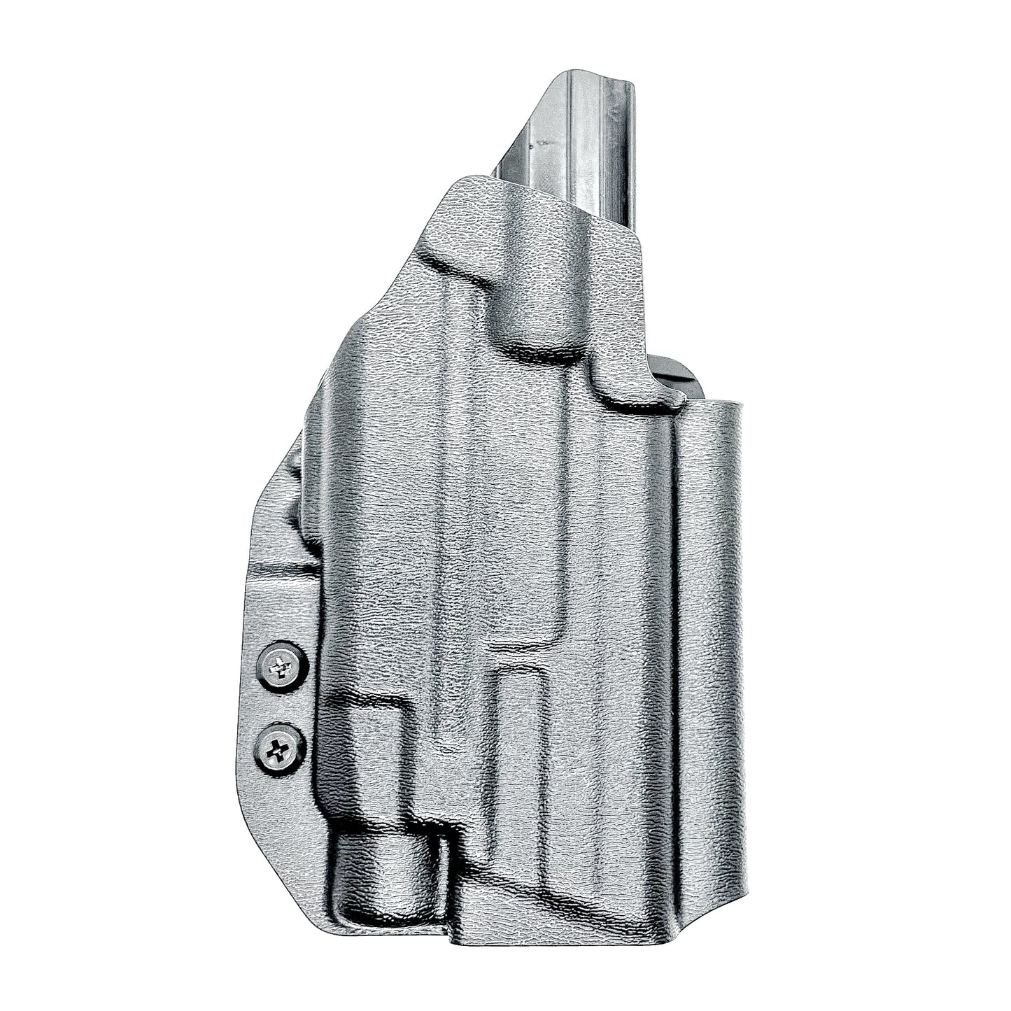 Outside Waistband Holster OWB for the Smith & Wesson M&P M2.0 4" Metal 9MM pistol & Streamlight TLR-7 A, X & TLR-7 HL-X in Black with 4BROS 1.5" Belt Slide.