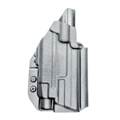 Outside Waistband Holster OWB for the Smith & Wesson M&P M2.0 4" Metal 9MM pistol & Streamlight TLR-7 A, X & TLR-7 HL-X in Black with 4BROS 1.5" Belt Slide.