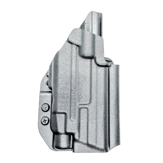 Outside Waistband Holster OWB for the Smith & Wesson M&P M2.0 4" Metal 9MM pistol & Streamlight TLR-7 A, X & TLR-7 HL-X in Black with 4BROS 1.5" Belt Slide.