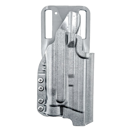 Duty & competition holster for Smith & Wesson SPEC Series M&P 9 Metal M2.0 with TLR-1 HL-X. Rigid, reliable, and performance-built. Made in the USA.