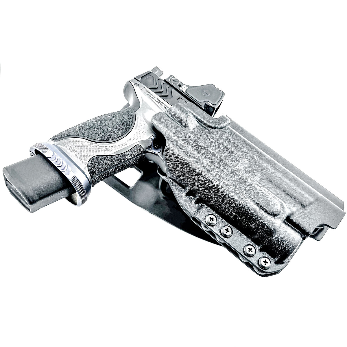 Duty & competition holster for Smith & Wesson SPEC Series M&P 9 Metal M2.0 with TLR-1 HL-X. Rigid, reliable, and performance-built. Made in the USA.
