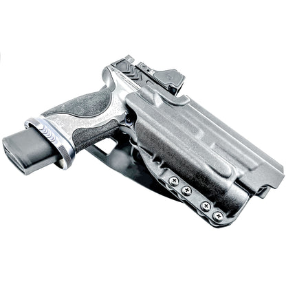 Duty & competition holster for Smith & Wesson SPEC Series M&P 9 Metal M2.0 with TLR-1 HL-X. Rigid, reliable, and performance-built. Made in the USA.