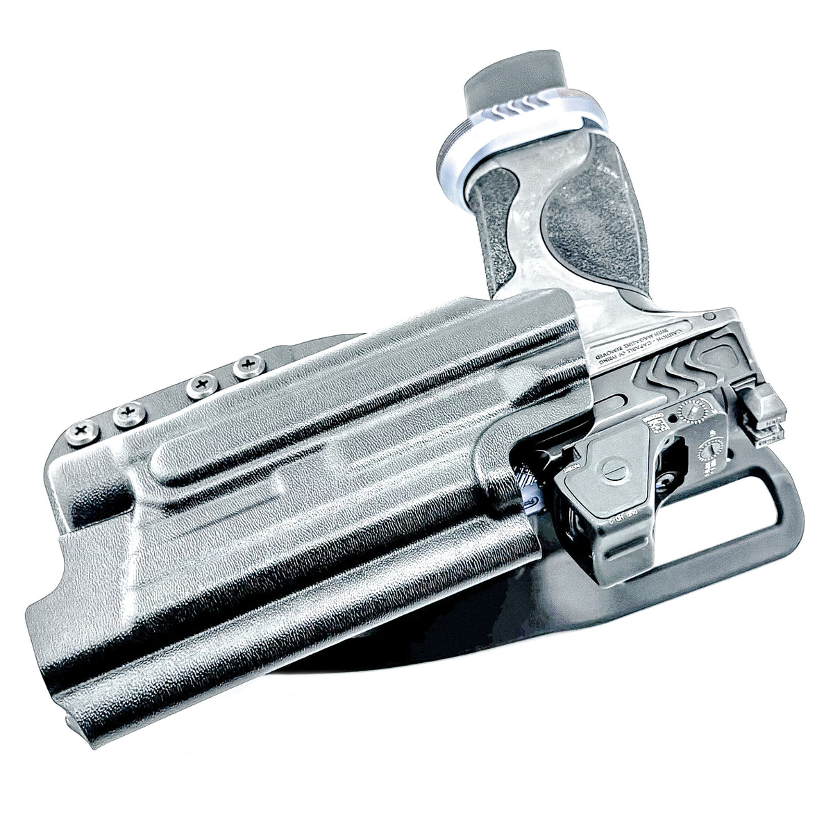 Duty & competition holster for Smith & Wesson SPEC Series M&P 9 Metal M2.0 with TLR-1 HL-X. Rigid, reliable, and performance-built. Made in the USA.