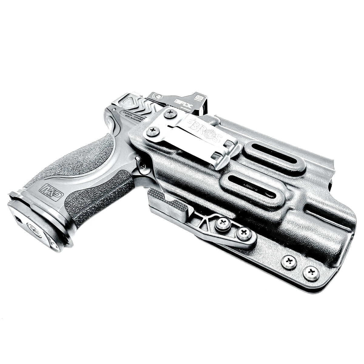 IWB (Inside Waistband) Holster for the Smith & Wesson M&P M2.0 Metal 4.25", M&P Metal Carry Comp, and M&P M2.0 Metal Compact Spec Series VI & Surefire X300U (A&B)