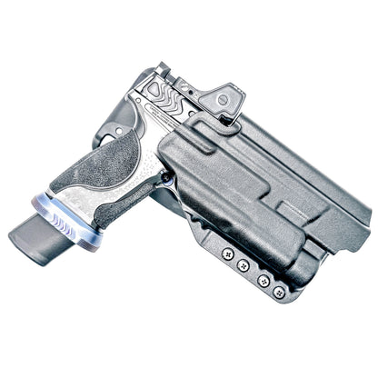 Outside Waistband light duty and competition holster for Smith & Wesson SPEC Series M&P 9 Metal M2.0 with Streamlight TLR-1 HL. Made in USA.