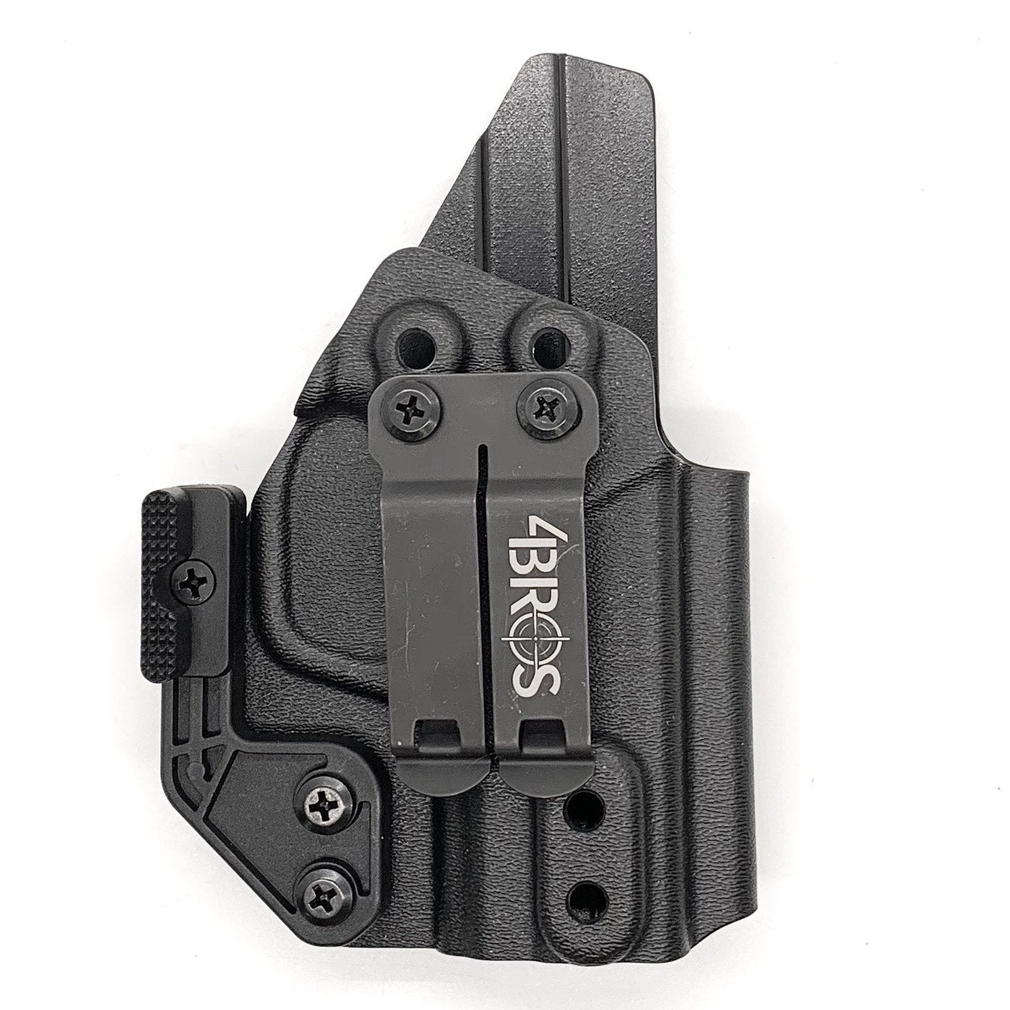 For the best, Inside Waistband IWB AIWB Kydex Holster designed to fit the Smith and Wesson S&W Shield Plus handgun, shop Four Brothers 4BROS Holsters.  