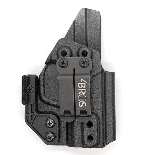 For the best, Inside Waistband IWB AIWB Kydex Holster designed to fit the Smith and Wesson S&W Shield Plus handgun, shop Four Brothers 4BROS Holsters.  