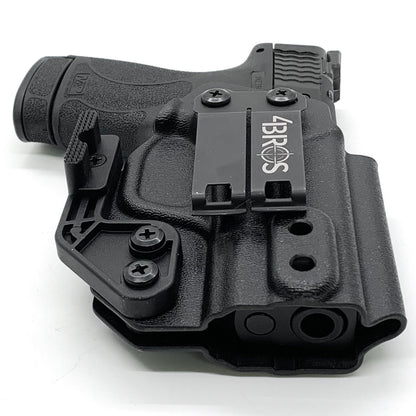 For the best, Inside Waistband IWB AIWB Kydex Holster designed to fit the Smith and Wesson S&W Shield Plus handgun, shop Four Brothers 4BROS Holsters.  