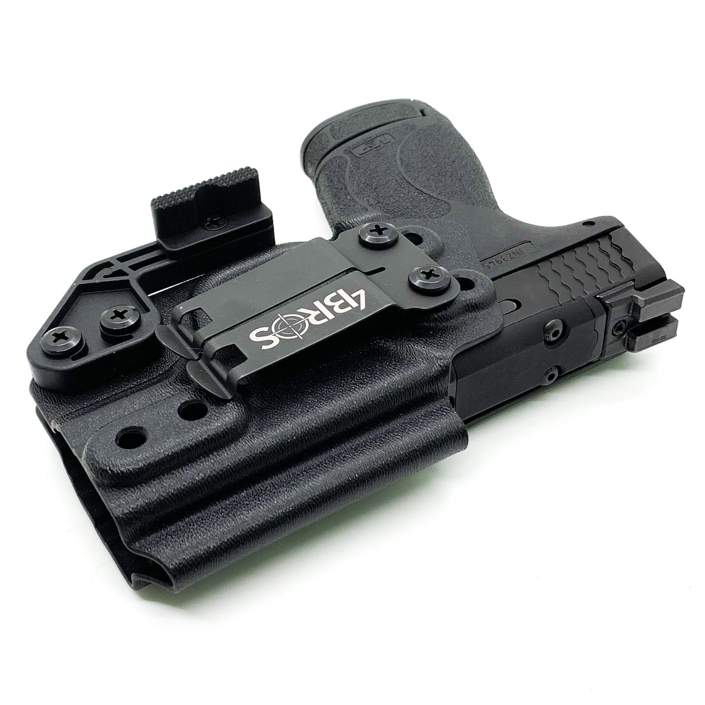 For the best, Inside Waistband IWB AIWB Kydex Holster designed to fit the Smith and Wesson S&W Shield Plus handgun, shop Four Brothers 4BROS Holsters.  