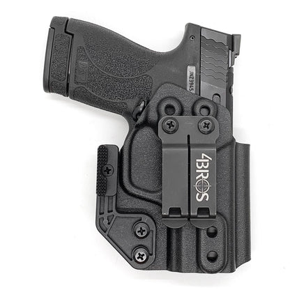 For the best, Inside Waistband IWB AIWB Kydex Holster designed to fit the Smith and Wesson S&W Shield Plus handgun, shop Four Brothers 4BROS Holsters.  