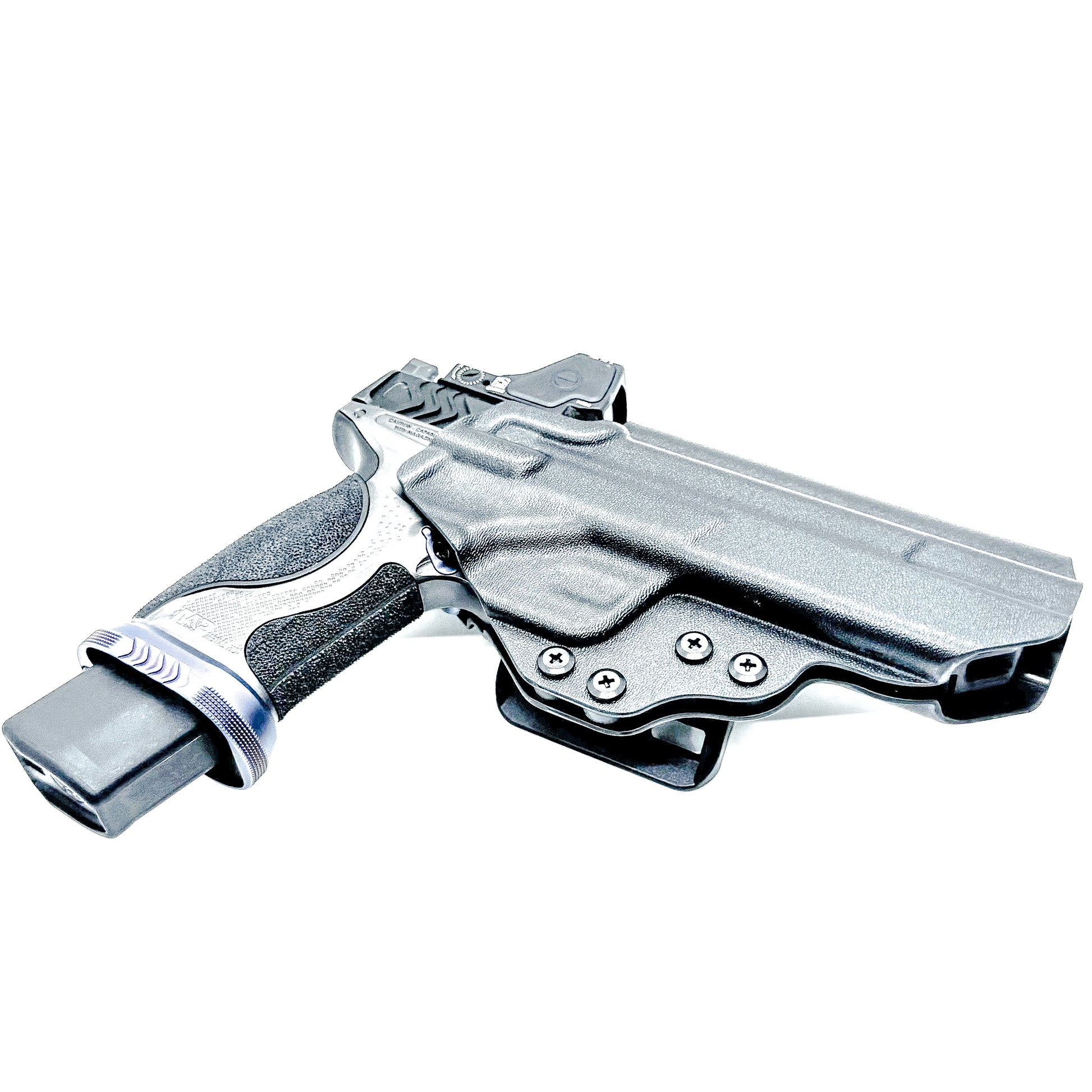 Smith & Wesson SPEC Series M&P 9 Metal M2.0 Outside Waistband Holster in Black with 4BROS Belt Slide