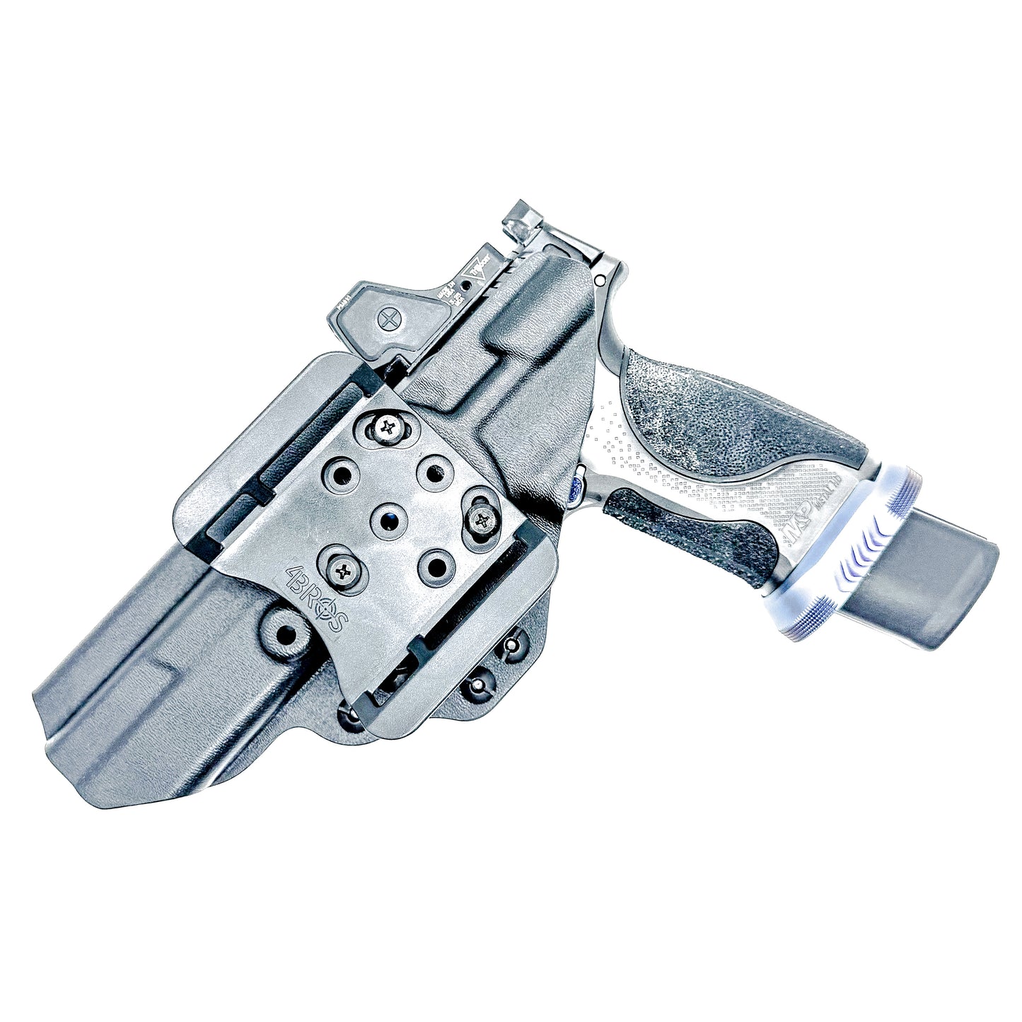 Smith & Wesson SPEC Series M&P 9 Metal M2.0 Outside Waistband Holster in Black with 4BROS Belt Slide