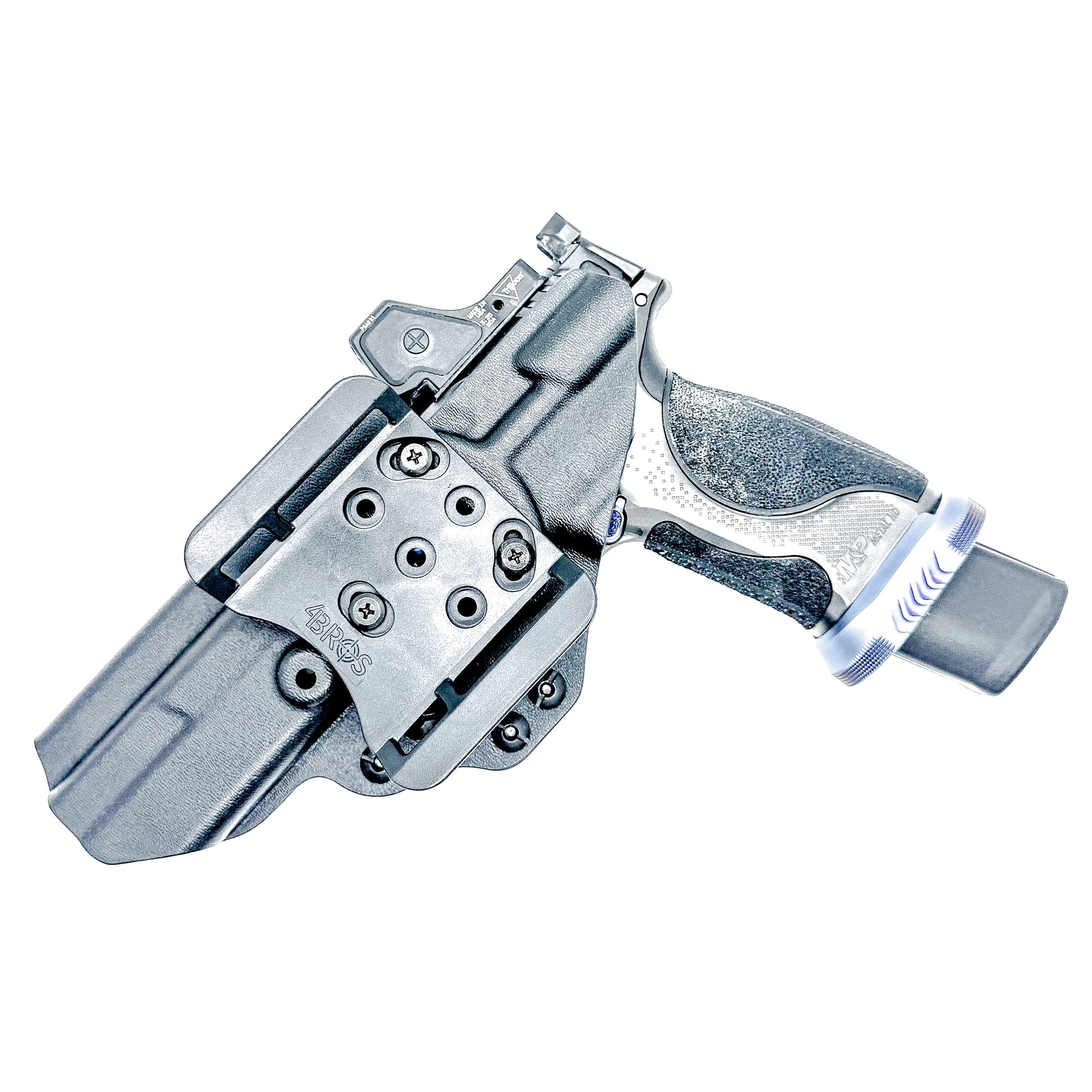 Smith & Wesson SPEC Series M&P 9 Metal M2.0 Outside Waistband Holster in Black with 4BROS Belt Slide