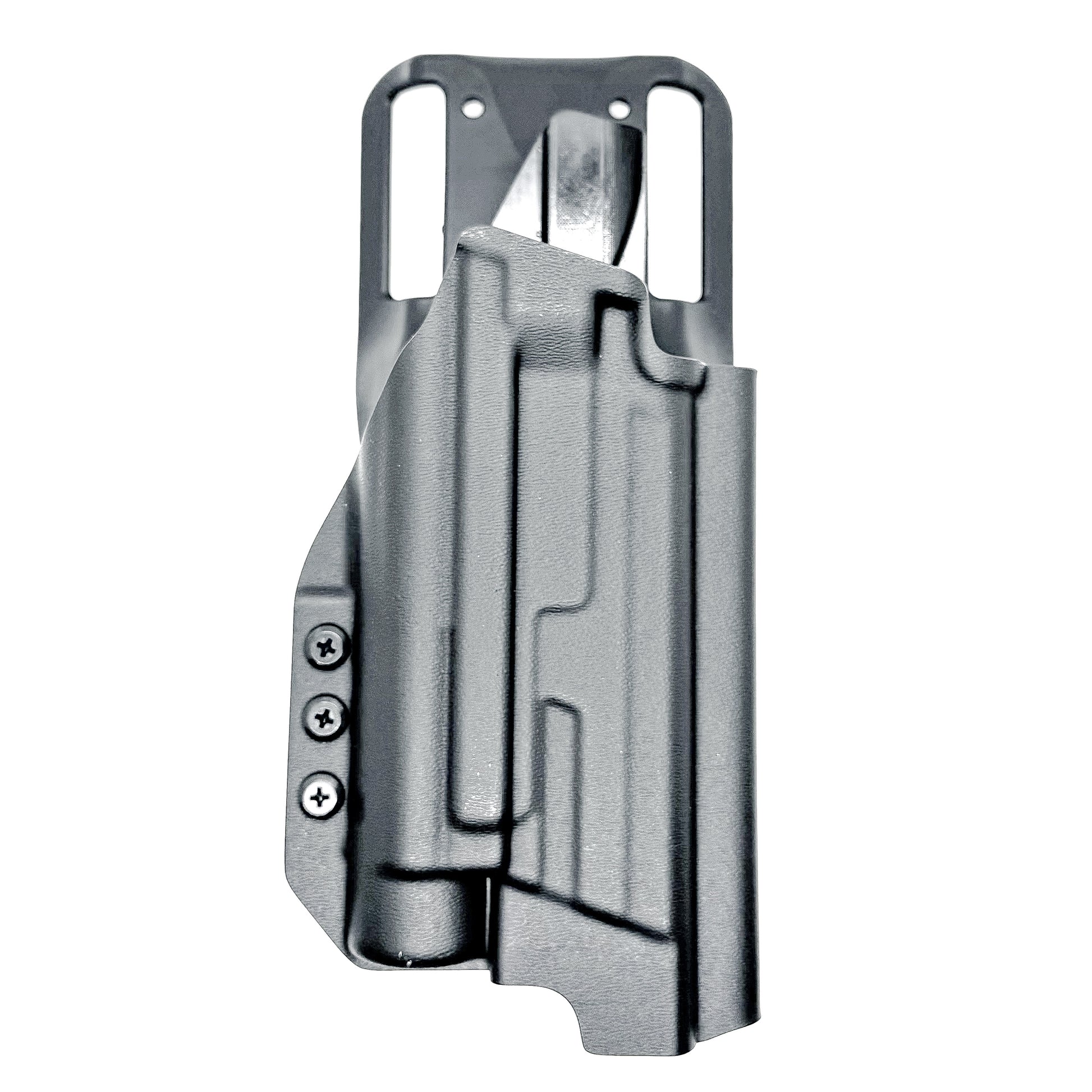 Black Duty & competition holster for Smith & Wesson SPEC Series M&P 9 Metal M2.0 with TLR-1 HL-X. Made in the USA.