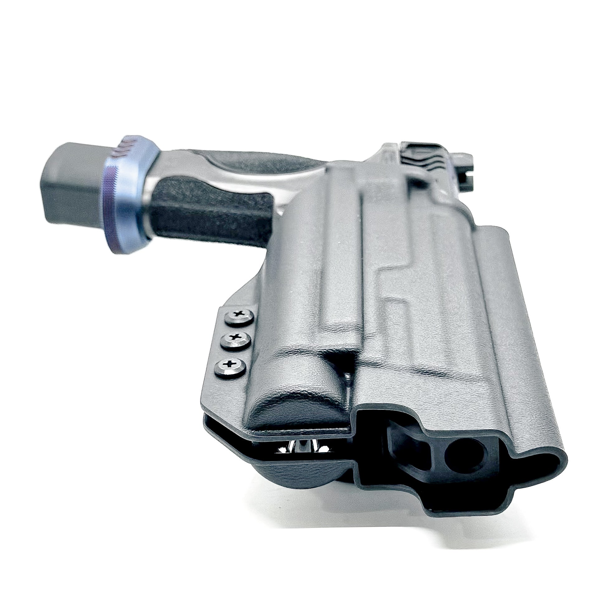 Black Duty & competition holster for Smith & Wesson SPEC Series M&P 9 Metal M2.0 with TLR-1 HL-X. Made in the USA.