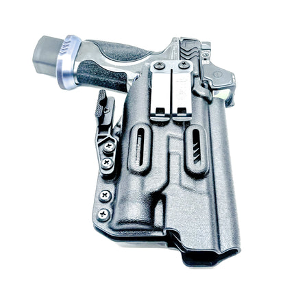 IWB AIWB Inside Waistband Holster for the Smith & Wesson SPEC Series M&P 9 Metal M2.0 with the TLR-1 HL in black with the DCC Monoblock and a modwing.