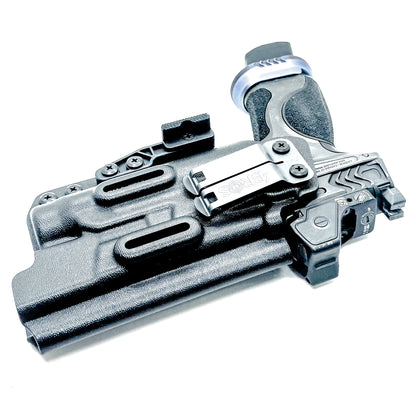 IWB AIWB Inside Waistband Holster for the Smith & Wesson SPEC Series M&P 9 Metal M2.0 with the TLR-1 HL in black with the DCC Monoblock and a modwing.