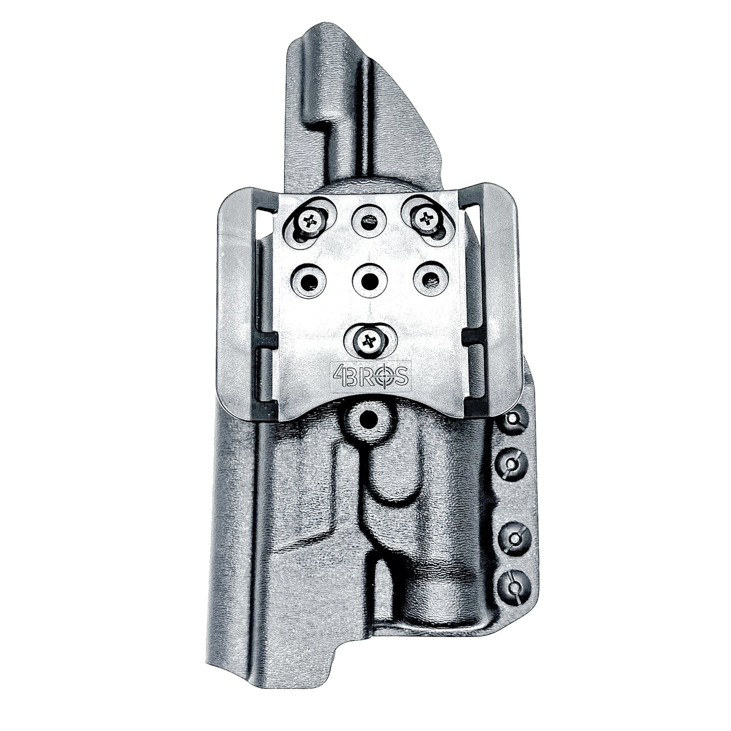 Black Outside Waistband OWB Holster for the Smith & Wesson SPEC Series M&P 9 Metal M2.0 & Streamlight TLR-1 HL with a Duty Drop Belt Attachment.