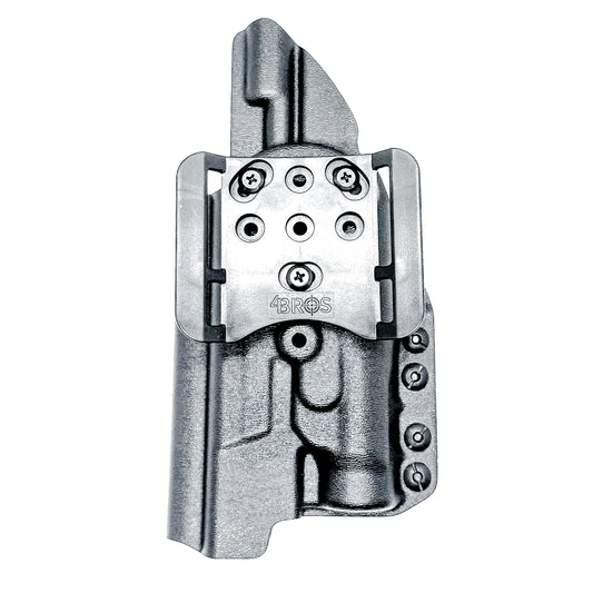 Black Outside Waistband OWB Holster for the Smith & Wesson SPEC Series M&P 9 Metal M2.0 & Streamlight TLR-1 HL with a Duty Drop Belt Attachment.