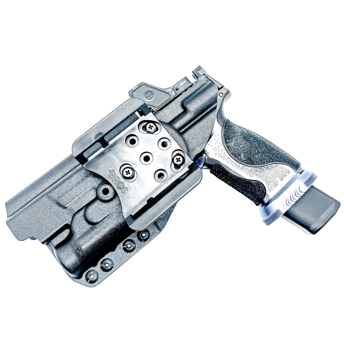 Black Outside Waistband OWB Holster for the Smith & Wesson SPEC Series M&P 9 Metal M2.0 & Streamlight TLR-1 HL with a Duty Drop Belt Attachment.