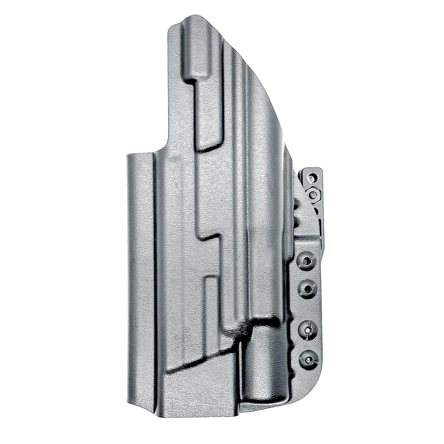 Inside Waistband Holster fits the Smith & Wesson SPEC Series M&P 9 Metal M2.0 & X300U in black with monoblock and modwing.