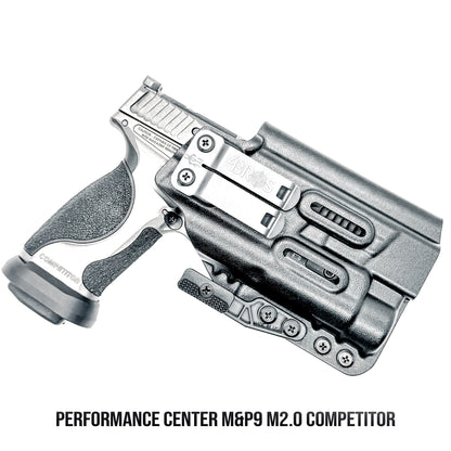 Smith & Wesson M&P M2.0 Metal HD & Competitor and Streamlight TLR-1 HL Inside Waistband IWB holster with adjustable retention and optic compatibility.