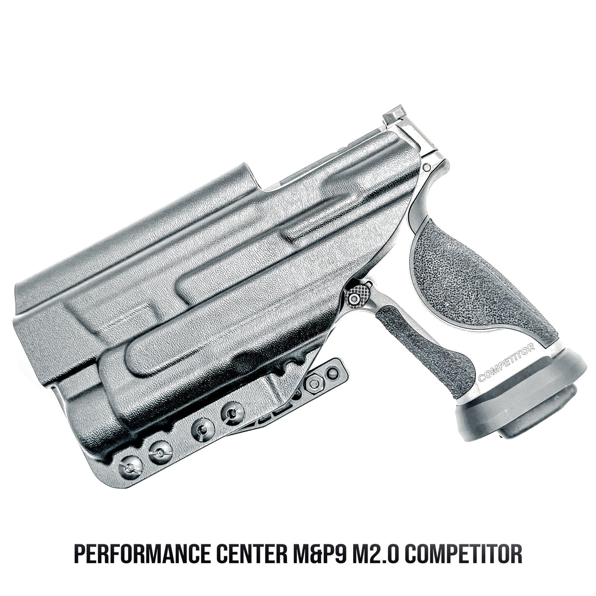 Smith & Wesson M&P M2.0 Metal HD & Competitor and Streamlight TLR-1 HL Inside Waistband IWB holster with adjustable retention and optic compatibility.