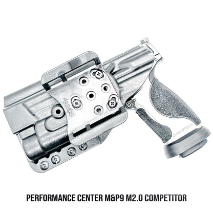 Smith & Wesson M&P M2.0 Metal HD/Competitor and Streamlight TLR-1 HL or TLR-1 HP Outside Waistband OWB holster with adjustable retention and optic compatibility.