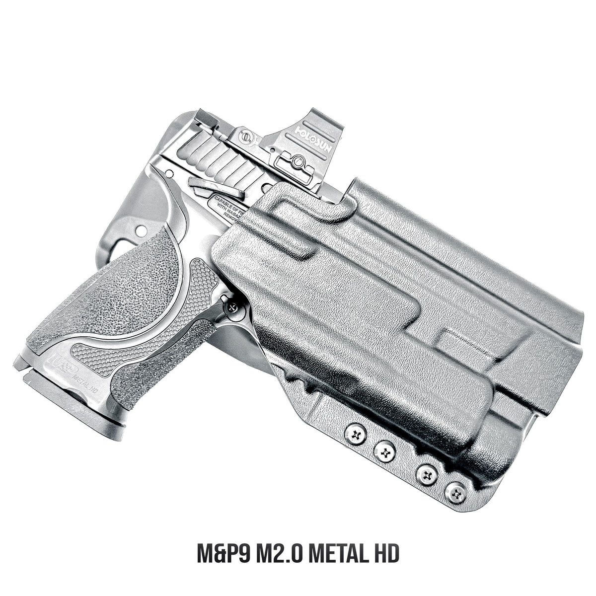 Smith & Wesson M&P M2.0 Metal HD/Competitor OWB Outside Waistband light duty & competition holster with TLR-1 HL support, adjustable retention, and optic compatibility