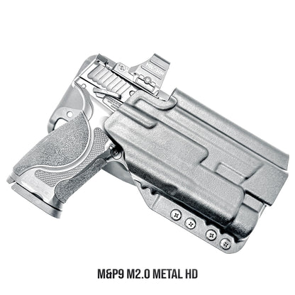 Smith & Wesson M&P M2.0 Metal HD/Competitor OWB Outside Waistband light duty & competition holster with TLR-1 HL support, adjustable retention, and optic compatibility