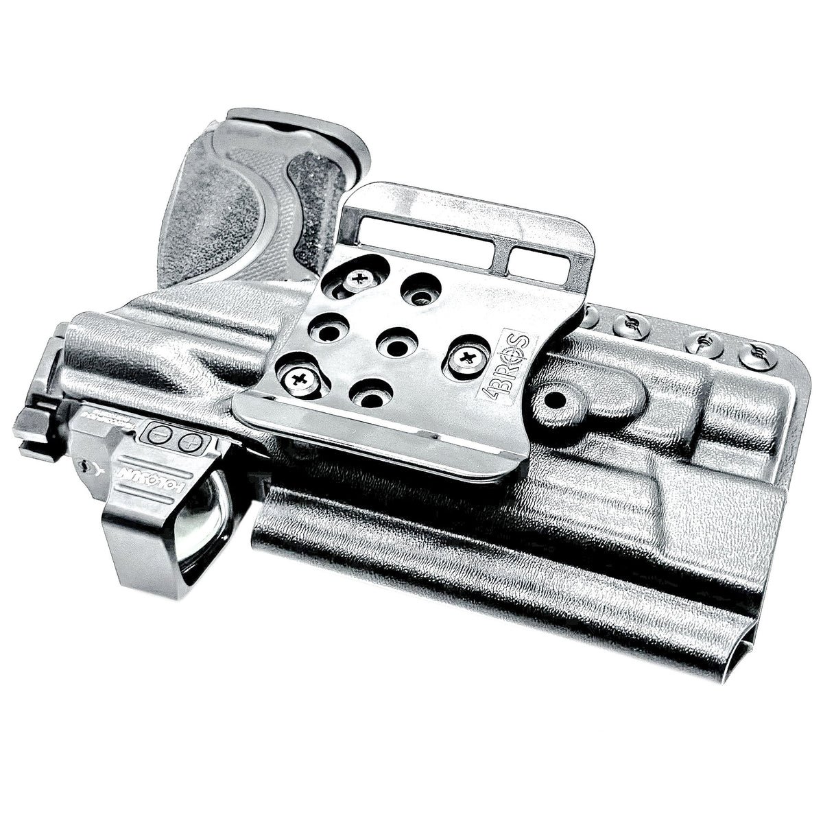 Smith & Wesson M&P M2.0 Metal HD/Competitor and Streamlight TLR-1 HL or TLR-1 HP Outside Waistband OWB holster with adjustable retention and optic compatibility.