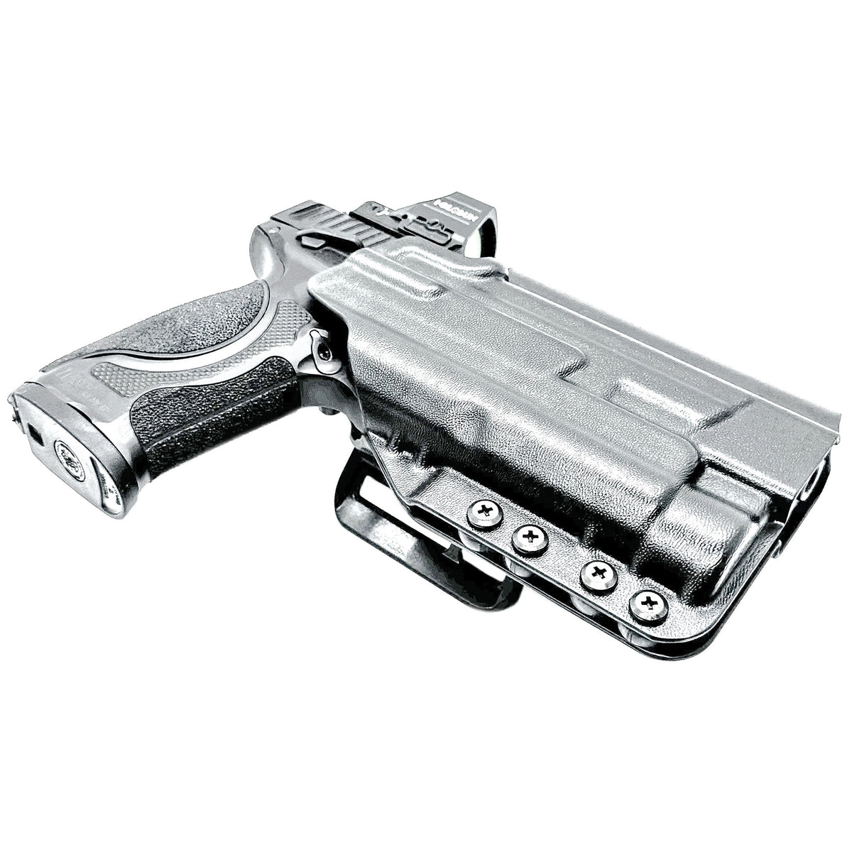 Smith & Wesson M&P M2.0 Metal HD/Competitor and Streamlight TLR-1 HL or TLR-1 HP Outside Waistband OWB holster with adjustable retention and optic compatibility.