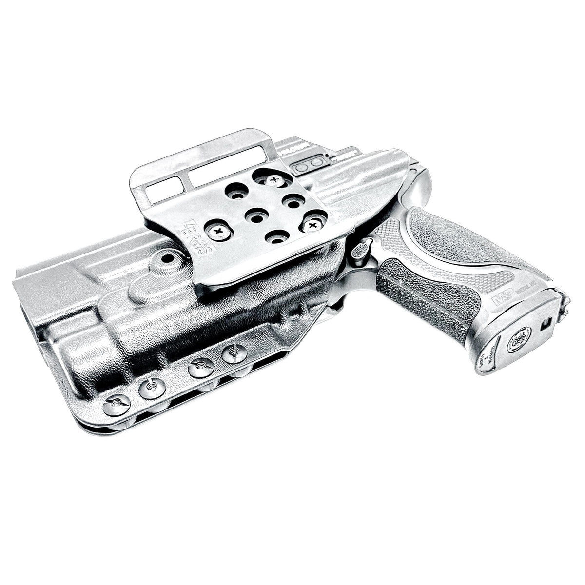 Smith & Wesson M&P M2.0 Metal HD/Competitor and Streamlight TLR-1 HL or TLR-1 HP Outside Waistband OWB holster with adjustable retention and optic compatibility.
