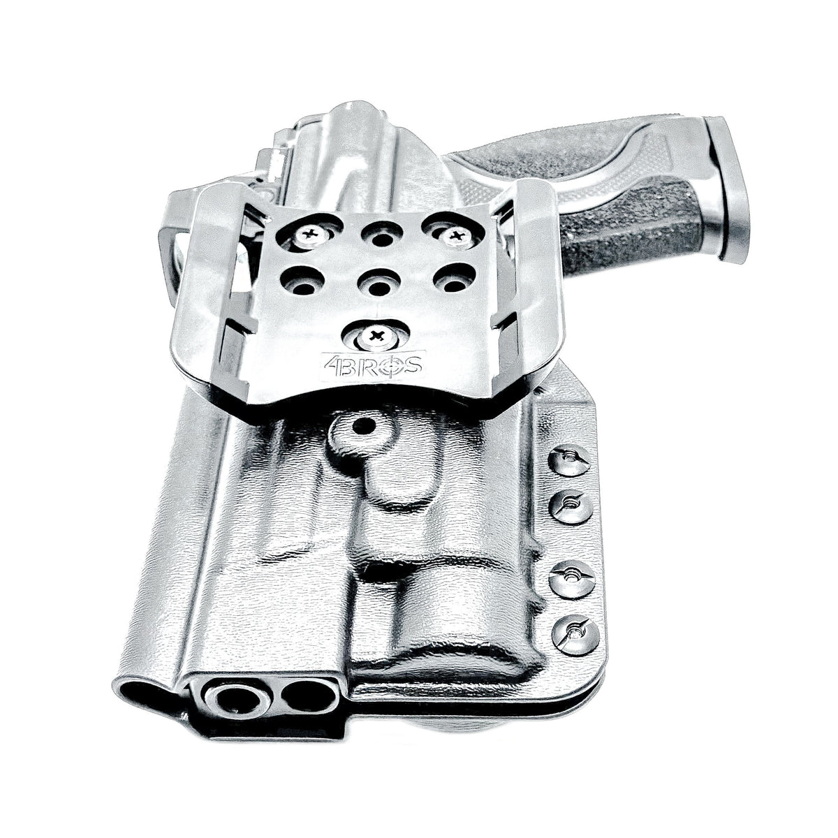 Smith & Wesson M&P M2.0 Metal HD/Competitor and Streamlight TLR-1 HL or TLR-1 HP Outside Waistband OWB holster with adjustable retention and optic compatibility.