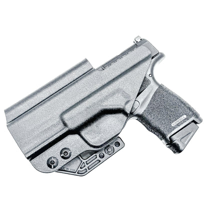 Durable IWB holster for Springfield Armory Hellcat® 3″ Micro-Compact OSP™ .380 ACP Handgun. Adjustable retention, red dot compatible, and made in the USA