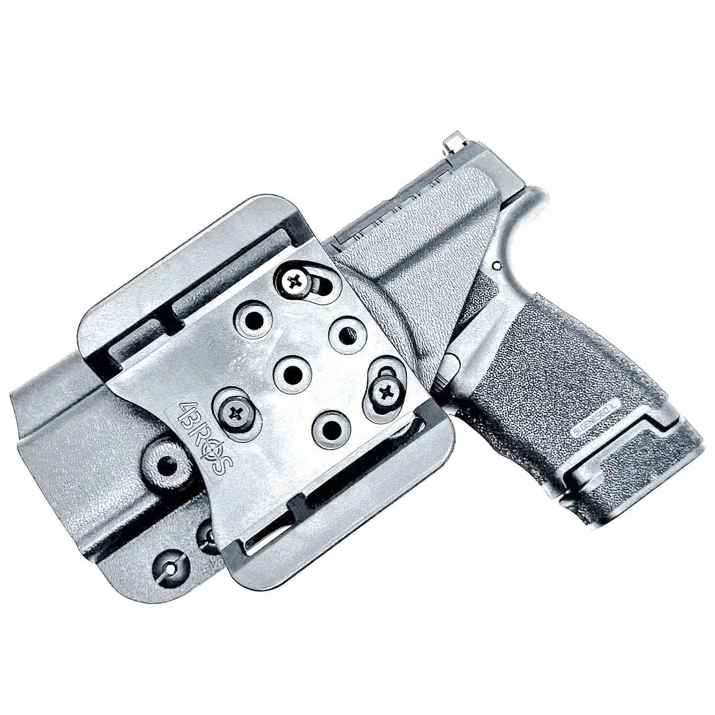 Durable OWB holster for Springfield Armory Hellcat® 3″ Micro-Compact OSP™ .380 ACP Handgun. Optic-ready, adjustable retention, and made in the USA