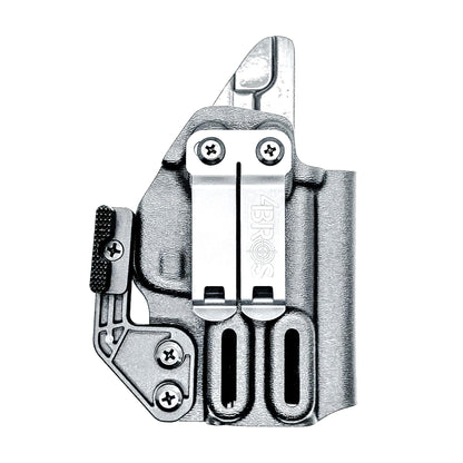 Black Kydex Inside Waistband Holster for the Springfield Hellcat with Monoblock and Modwing